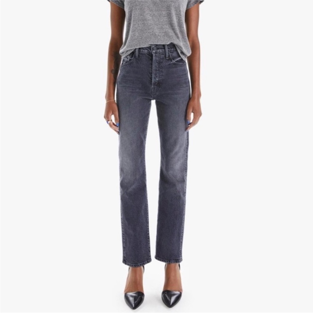 MOTHER Dark Wash Straight Leg Jeans